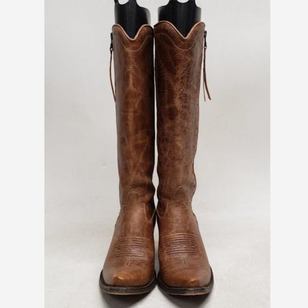 Ariat Women's Brown Leather Pointed Toe Boots - Size 7.5B